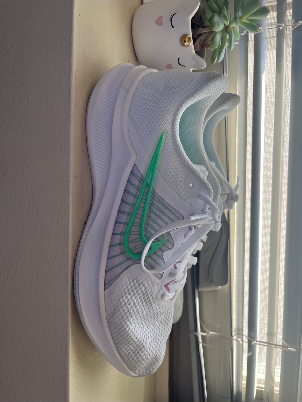 Nike Women’s Downshifter road running Shoes with Teal Swoosh